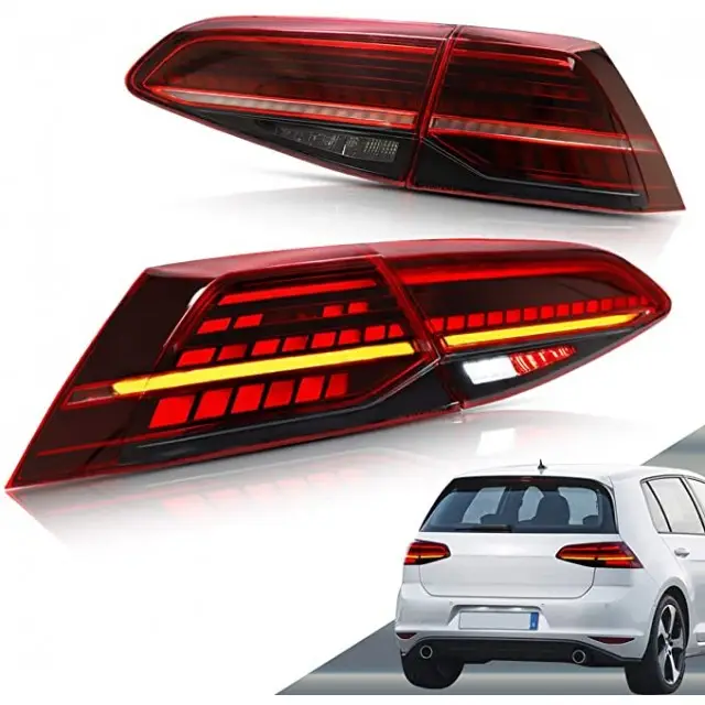 Promotion Feux Arrière Rouge Fumé À LED pour VW Golf MK7 2013-2019 Plug and Play