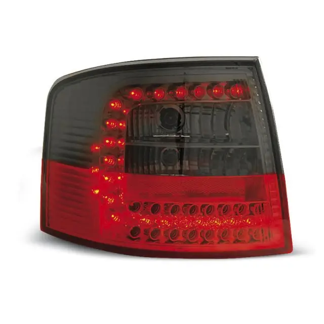 Feux Arrière LED Fumé Rouge pour Audi A6 1997-2004 Avant Authentique