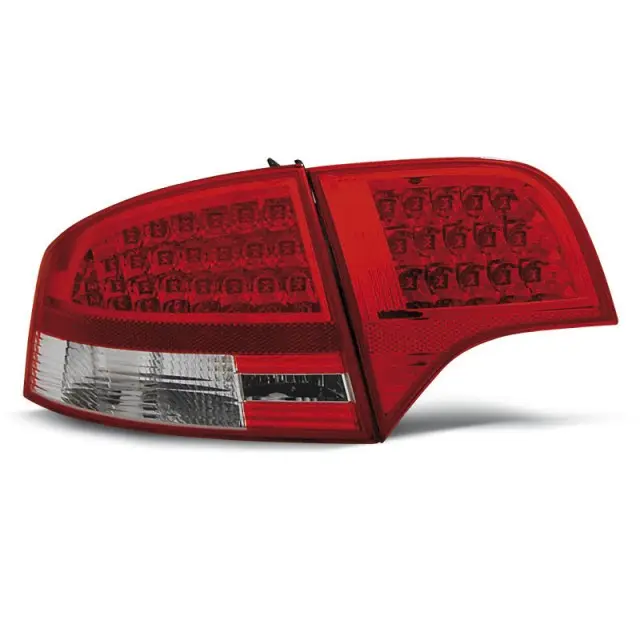 Livraison Express Feux Arrière LED Rouge Blanc pour Audi A4 B7 2004-2007 Sedan