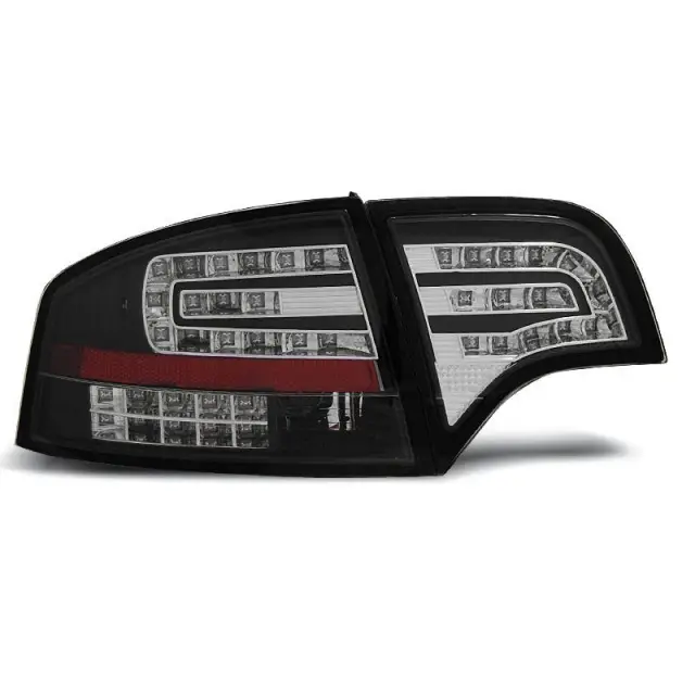 Réduction Feux Arrière LED Noirs pour Audi A4 B7 2004-2008 Sedan