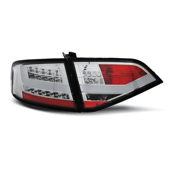 Feux Arrière LED Chromés pour Audi A4 B8 2008-2011 Sedan Solde