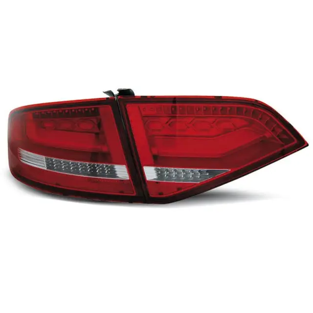 Haute Qualité Feux Arrière À LED Rouge Blanc Pour Audi A4 B8 2008-2011 Sedan
