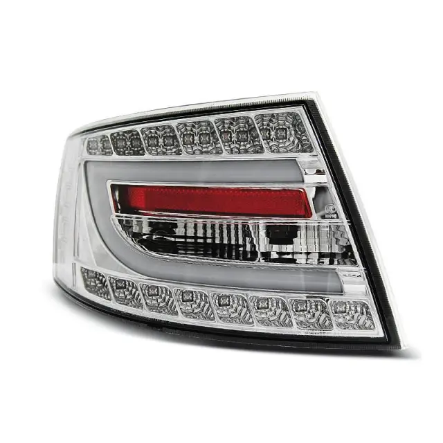 Feux Arrière Led Chromés pour Audi A6 C6 Sedan 2004-2008 6 Pin Prix Choc
