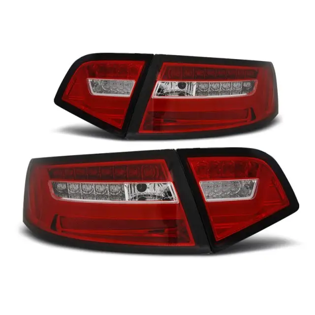 Feux Arrière Séquencés À DEL Rouges et Blanches pour Audi A6 08-11 Sedan Commander Vite