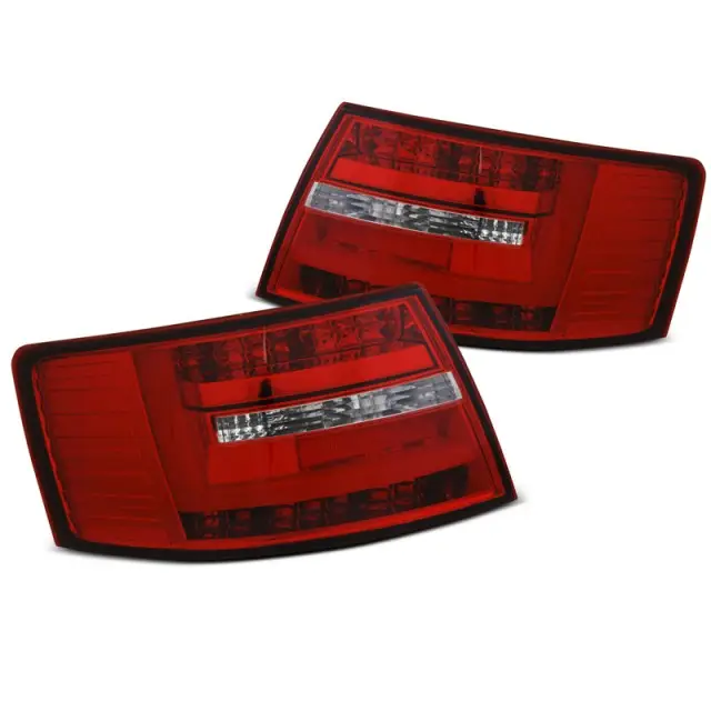 Super Prix Feux Arrière LED Rouges et Blancs pour Audi A6 C6 Sedan 04-08