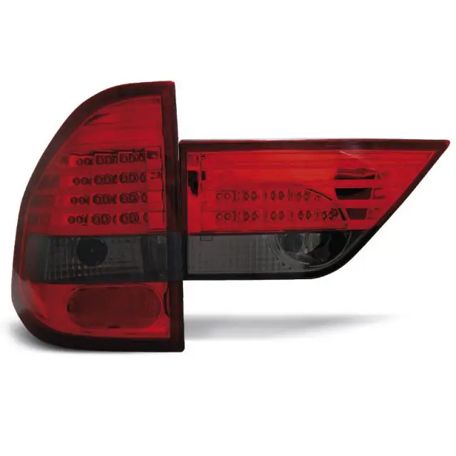 Feux Arrière LED Fumés Rouges pour BMW X3 E83 2004-2006 Certifié