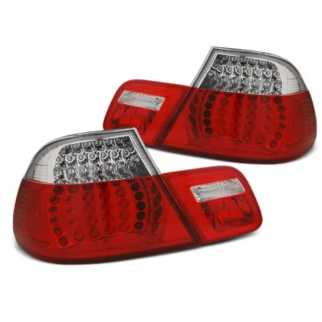 Meilleure Vente Feux Arrière LED Rouge Blanc SEQ pour BMW E46 Coupé 1999-2003
