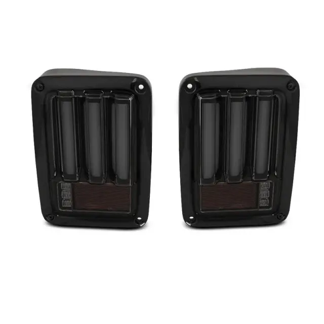 Barre Led Noire Fumée Avant pour Chrysler Jeep Wrangler JK 07-18 Meilleure Vente