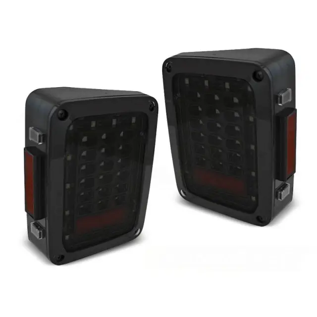Offre Spéciale Feux Arrière LED Fumée pour Chrysler Jeep Wrangler JK 2007-2018