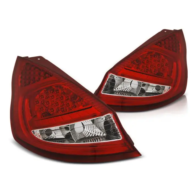 Promotion Saisonnière Feux Arrière LED Rouge Blanc pour Ford Fiesta MK7 2008-2012