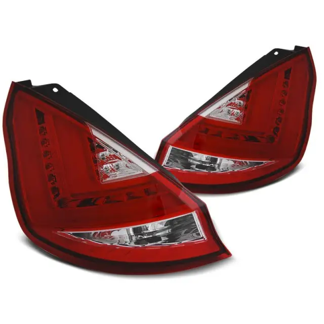 Réduction Barre LED Rouge Blanche Avant pour Ford Fiesta MK7 12-16 HB