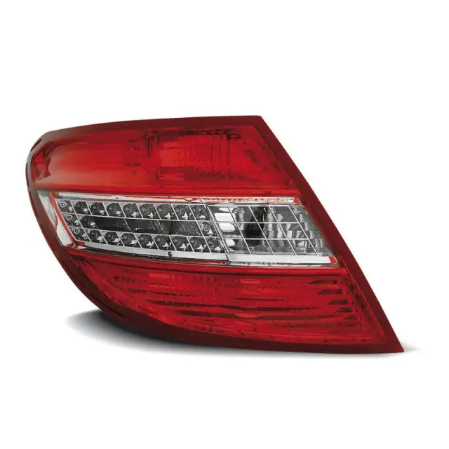 Satisfait Ou Remboursé Feux Arrière LED Rouge Blanc pour Mercedes C-Class W204 Sedan 07-10