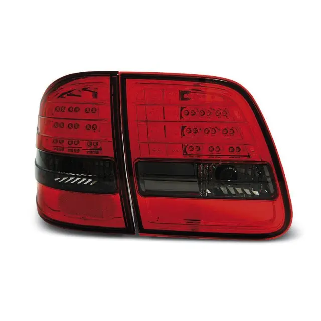 Feux Arrière LED Fumé Rouge pour Mercedes W210 1995-2003 Kombi Meilleur Choix