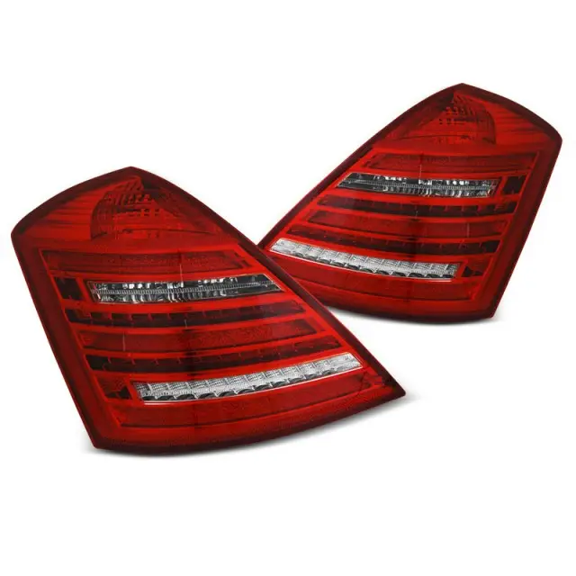 Achetez Aujourd’hui Feux Arrière LED Rouge Blanc Seq Look pour Mercedes W221 S-Class 05-09