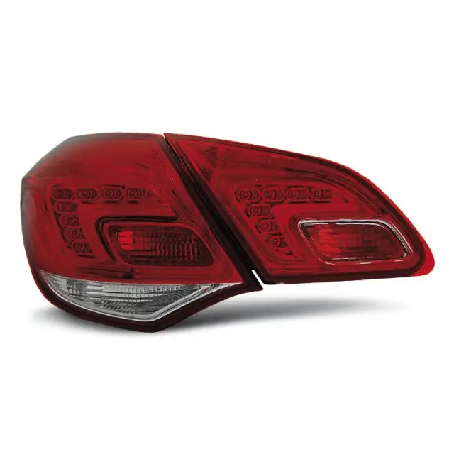 Authentique Phares LED avant pour Opel Astra J 10-15 Hatchback Rouge Blanc
