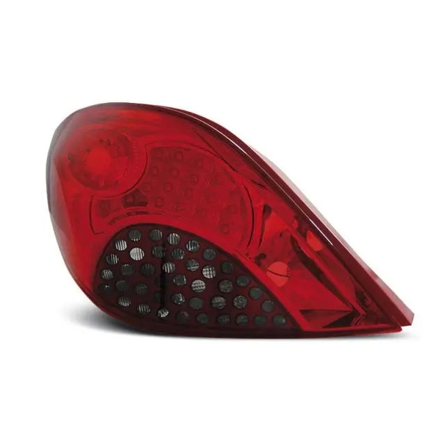 Satisfait Ou Remboursé Feux Arrière LED Fumé Rouge pour Peugeot 207 3D/5D 2005-2009