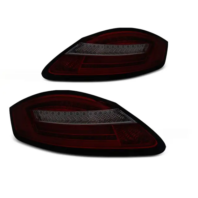 Acheter En Ligne Feux Arrière LED Fumé Rouge SEQ pour Porsche Boxster 987 / Cayman 05-08