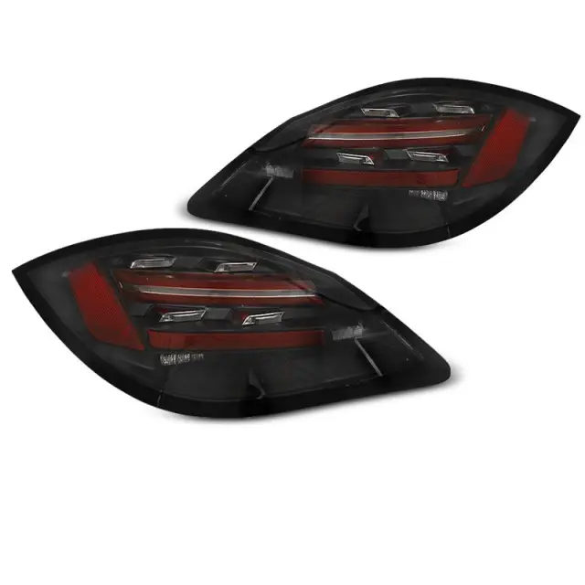 Feux Arrière À Barre LED Noirs SEQ pour Porsche Boxster/Cayman 987 09-12 Vente Flash