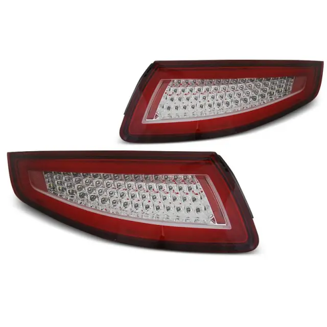 Feux Arrière LED Bar Rouge Blanc Séquentiels pour Porsche 911 997 04-09 Certifié