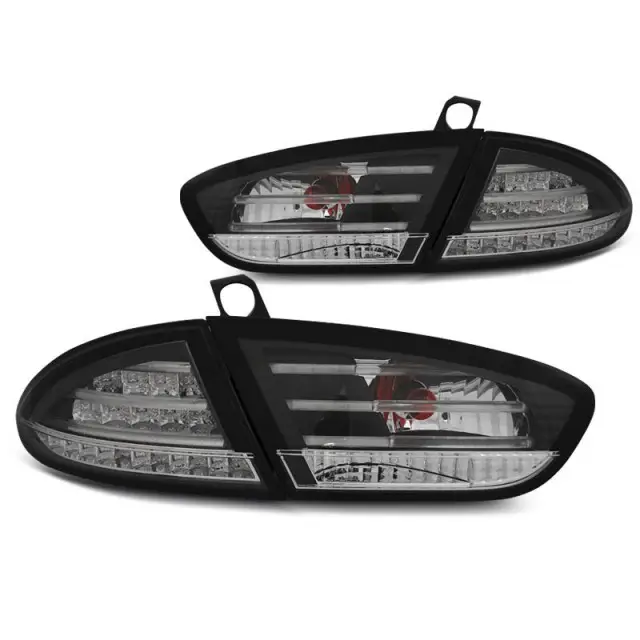 Feux Arrière À LED Noirs pour Seat Leon 2003-2012 Expédié Aujourd’hui