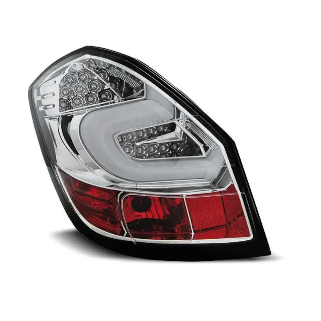 Feux Arrière À Barre Led Chromés pour Skoda Fabia II 2007-2014 Acheter En Ligne