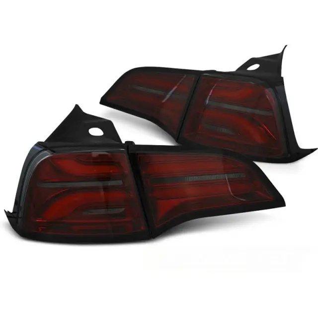 Feux Arrière LED Fumé Rouge pour Tesla Model 3 2017+ / Model Y Vente Directe