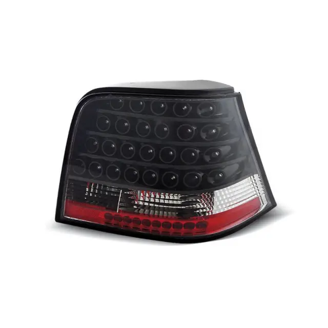Feux Arrière À LED Noirs pour VW Golf 4 (09.97-09.03) Certifié