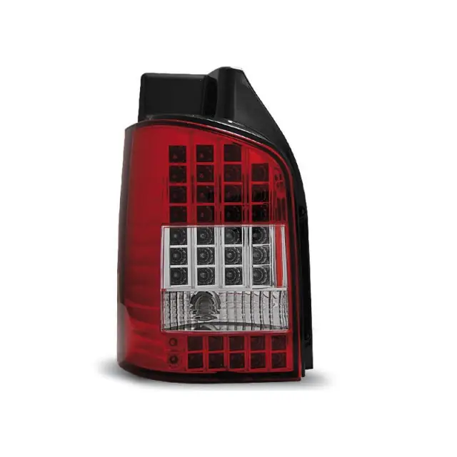 Feux Arrière LED Rouge Blanc pour VW T5 2004-2009 Pas Cher