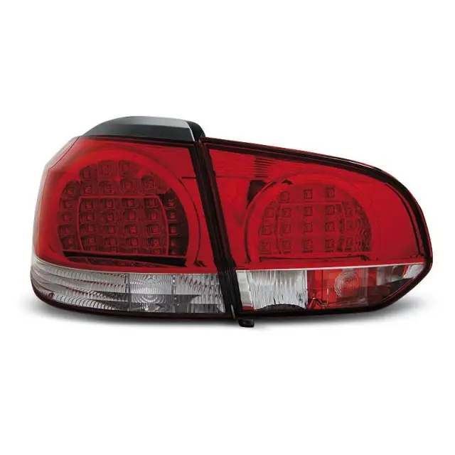 Nouveauté Feux Arrière LED Rouge Blanc pour VW Golf 6 10.08-12