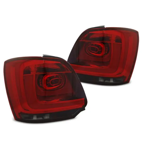 Produit De Marque Feux Arrière À Barre Led Fumé Rouge Pour VW Polo 2009-2014