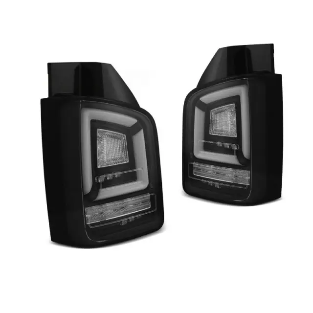 Retour Gratuit Feux Arrière À Barre LED Noirs SEQ Pour VW T5 2004-2009