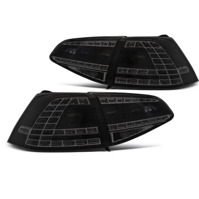 Feux Arrière LED Sport Noir Fumé Séquentiels pour VW Golf 7 13-17 Quantité Limitée