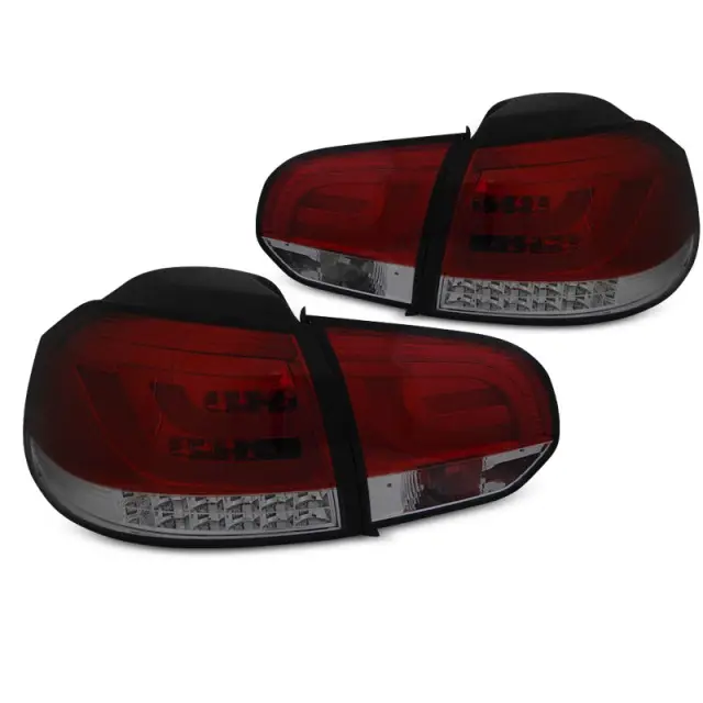 Feux Arrière À Barre Led Fumé Rouge Pour VW Golf 6 2008-2012 Populaire