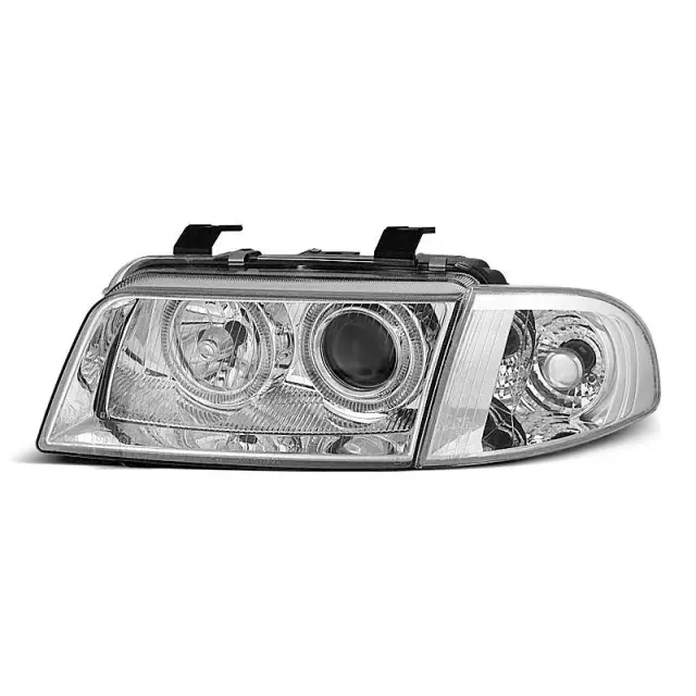 Phare Angel Eyes Chrome Avant pour Audi A4 1994-1998 Prix Réduit