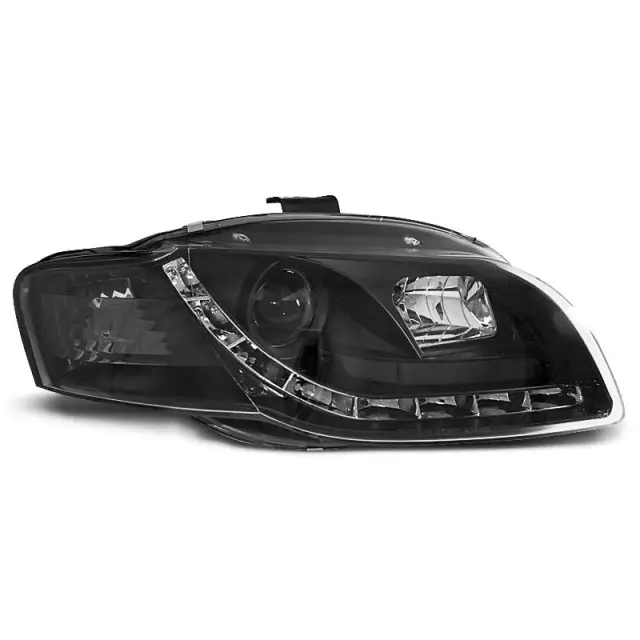 Phares De Jour Noirs Avant Pour Audi A4 B7 2004-2008 Authentique