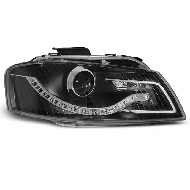 Remise Phares Journaliers Noirs Avant pour Audi A3 8P 2005-2008