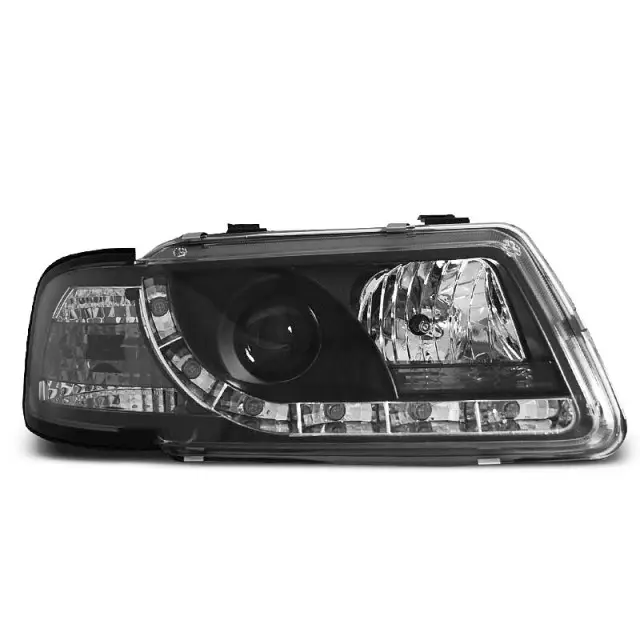 Retour Gratuit Phares True DRL Noirs Avant pour Audi A3 8L 08.96-08.00