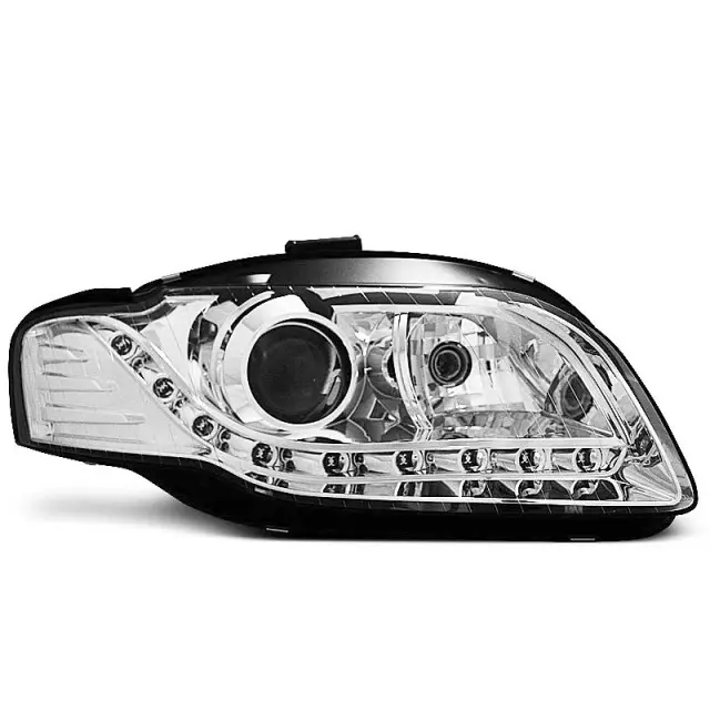 Satisfait Ou Remboursé Phares Journaliers Chrome Avant pour Audi A4 B7 04-08