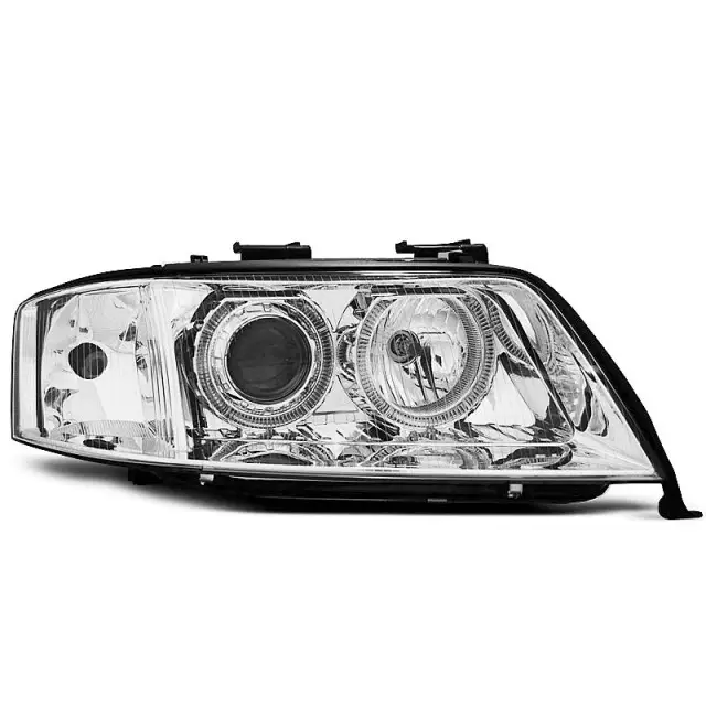 Acheter Direct Phares Angel Eyes Chrome Avant pour Audi A6 1997-1999