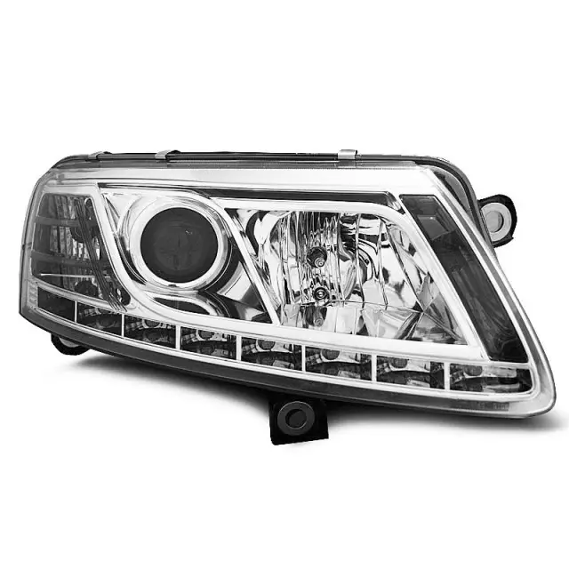 Phares DRL Chrome Avant pour Audi A6 C6 2004-2008 Prix Bas