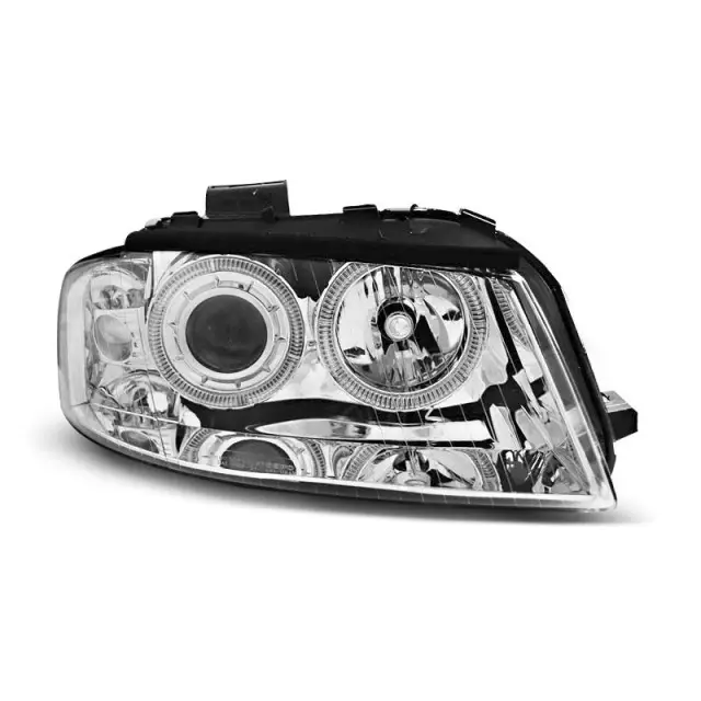 Prix Promo Phares Angel Eyes Chrome Avant pour Audi A3 8P 2005-2008