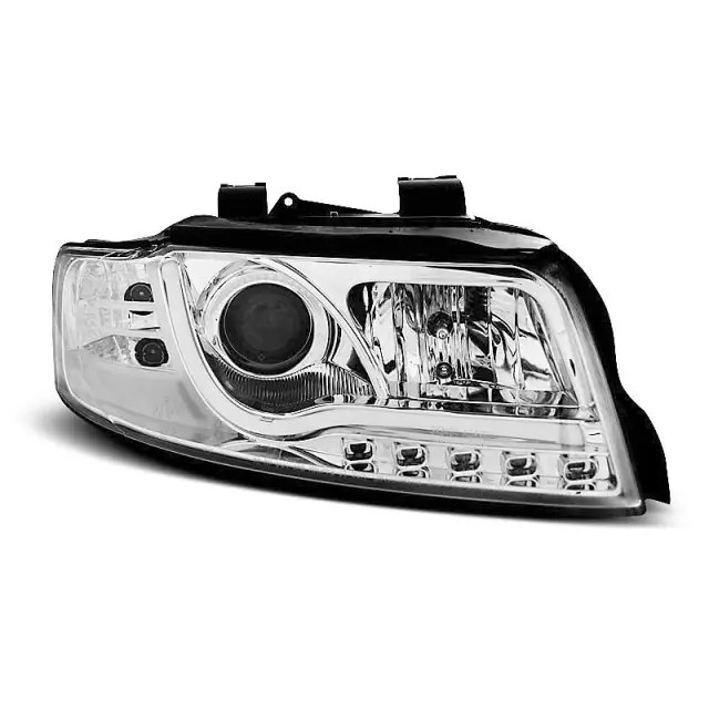 Tube De Phare Chrome Avant Pour Audi A4 2000-2004 Livraison Express