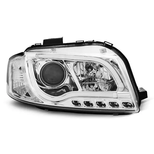 Phare Tube Lumineux Chrome Avant pour Audi A3 8P 2005-2008 Offre Du Jour