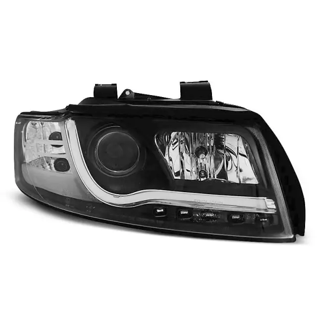 Authentique Tube de Phare DRL Noir Avant pour Audi A4 2000-2004