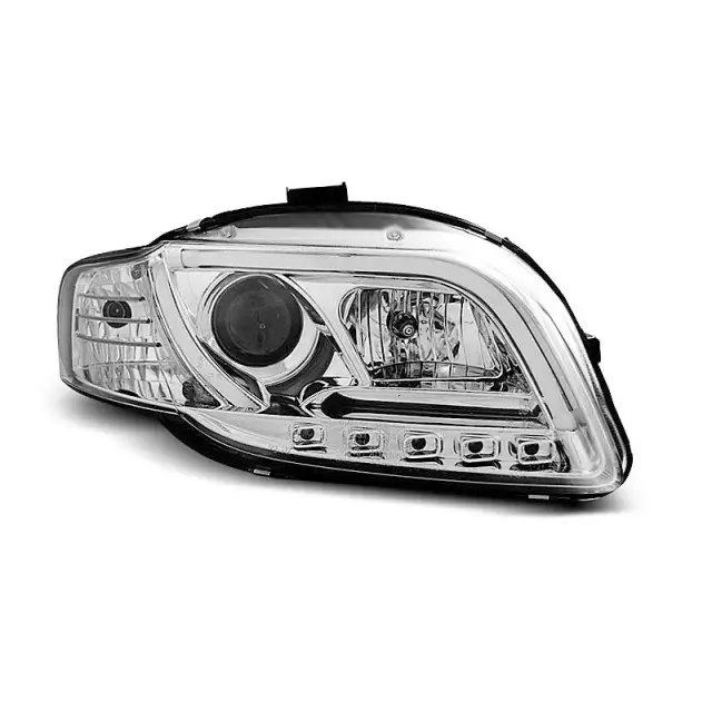 Phare Tube Lumière DRL Chrome Avant pour Audi A4 B7 04-08 Produit De Marque