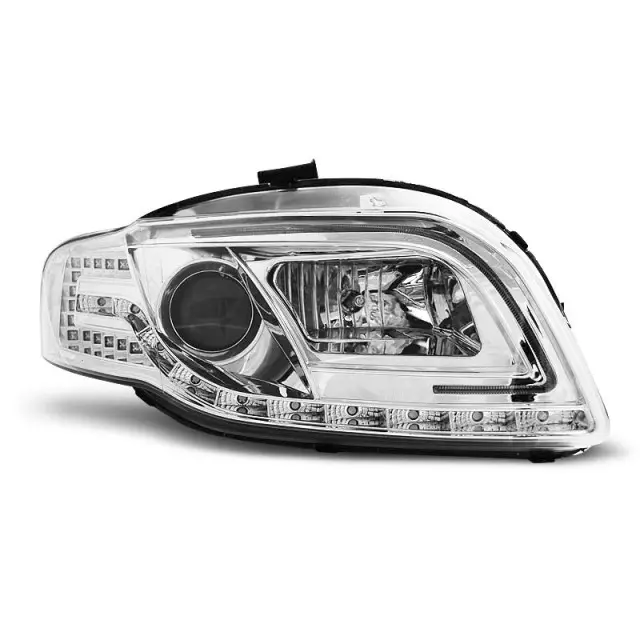 Tube de phare chrome avant pour Audi A4 B7 04-08 Retour Gratuit