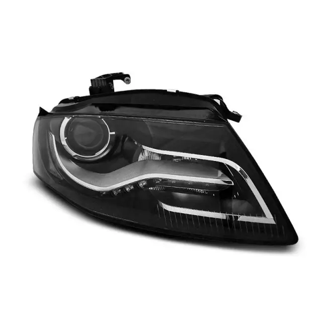Commander Maintenant Phares Vrais DRL Noirs Avant pour Audi A4 B8 2004-2011