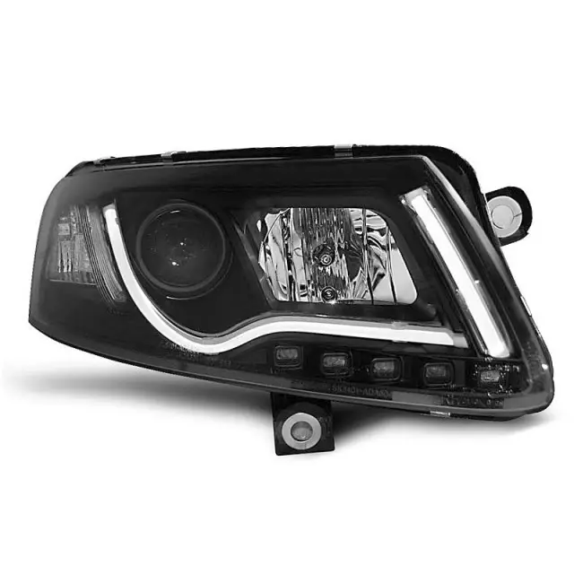 Offre Exclusive Tube de Phare DRL Noir Avant pour Audi A6 C6 2004-2008