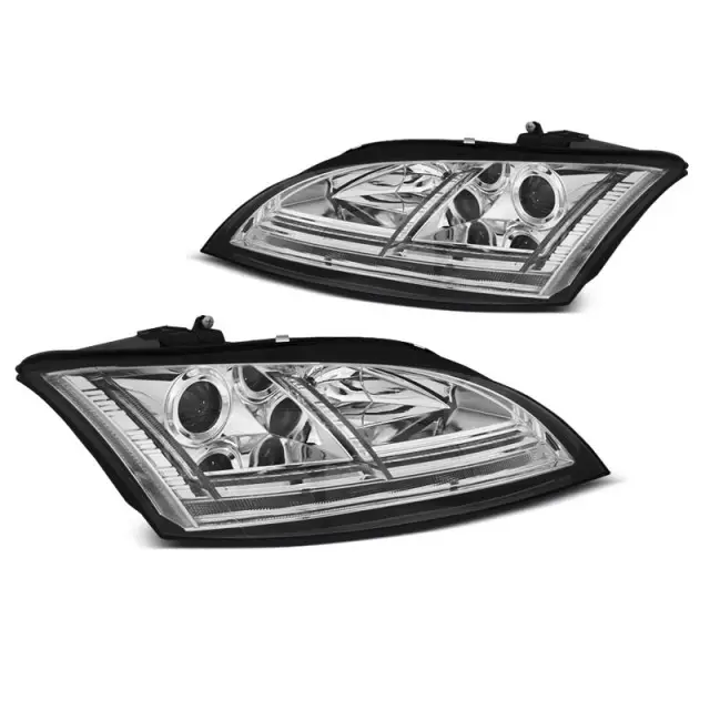 Phares Xenon LED DRL Chrome Séquentiels pour Audi TT 2006-2010 8J Authentique
