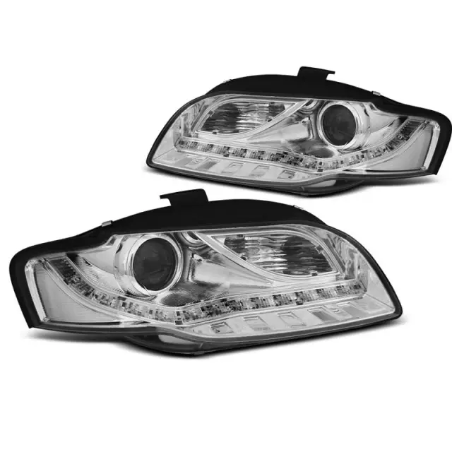 Phares de Jour Chrome Avant pour Audi A4 B7 11.04-03.08 Livraison Express